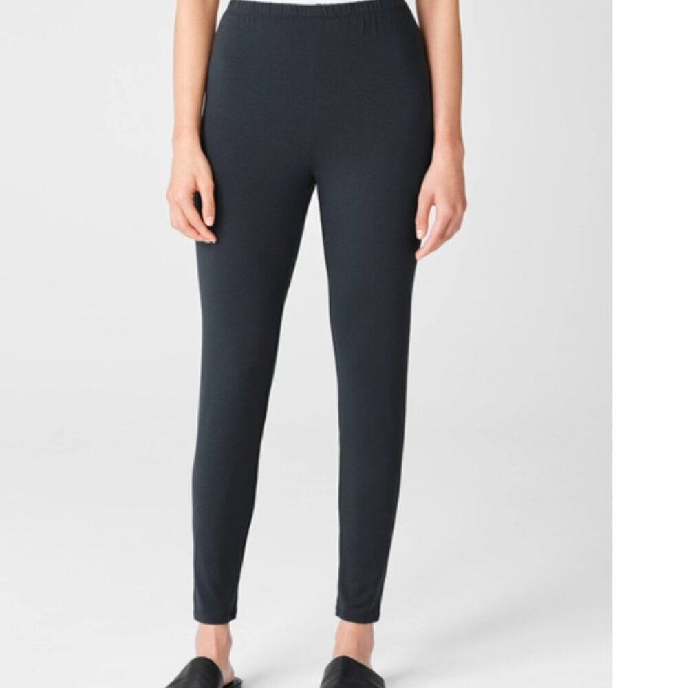 Eileen Fisher Stretch Ankle Leggings – GRAPHITE– Size S – NWOT